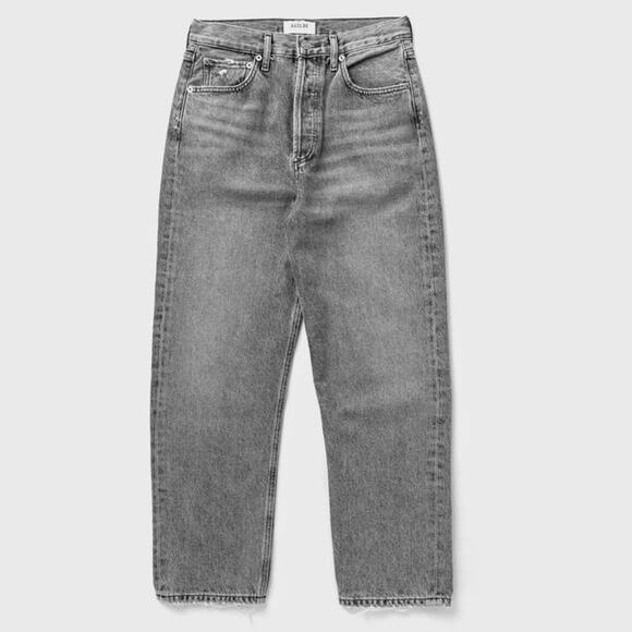 AGOLDE Women’s 90'S CROP Jeans Dark Gray Midrise PANT size 28 0318 - Picture 1 of 12